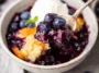 Delicious Easy Blueberry Cobbler Fresh Out of the Oven