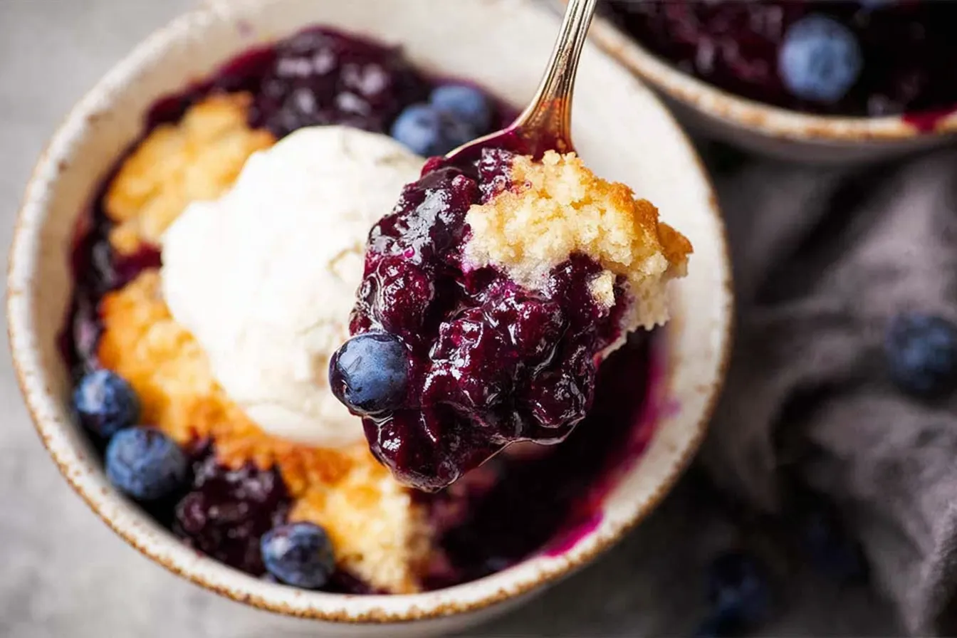 Easy Blueberry Cobbler 