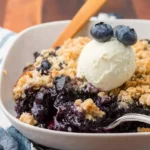 Easy Blueberry Crisp Ready to Serve