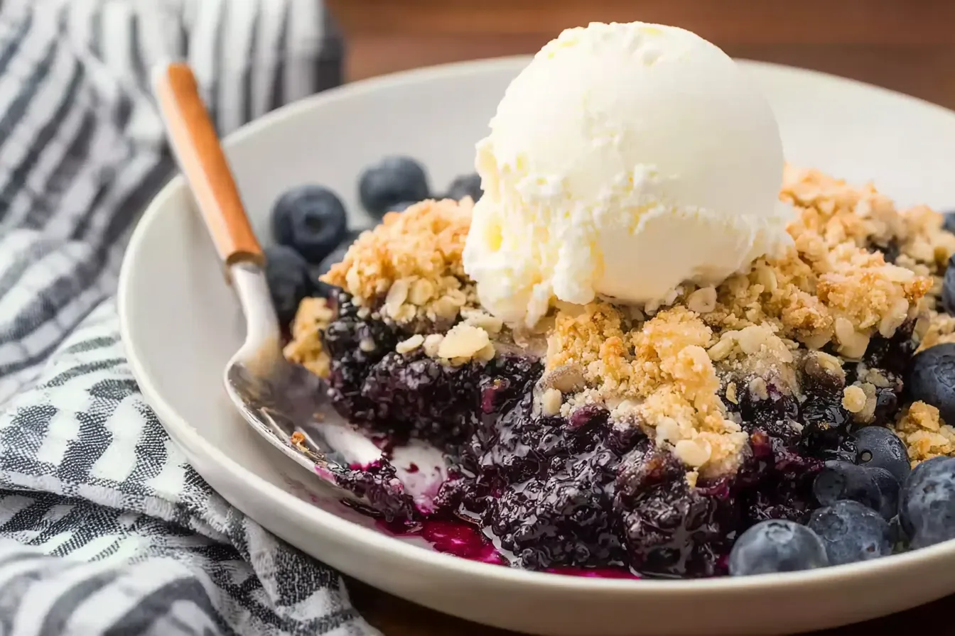 Easy Blueberry Crisp 