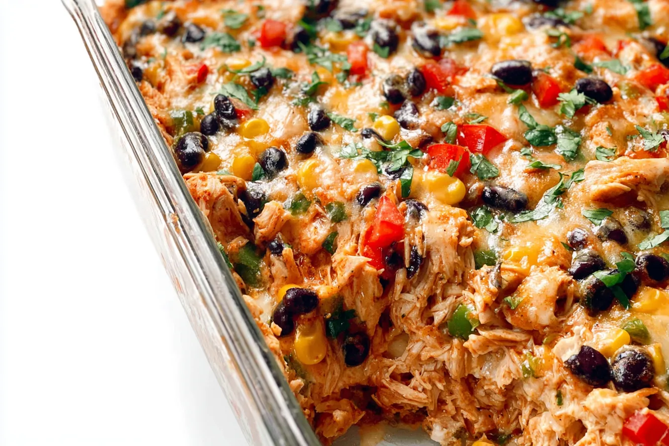 Easy Chicken Burrito Casserole 