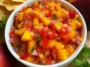 Delicious Easy Homemade Peach Salsa in a Bowl