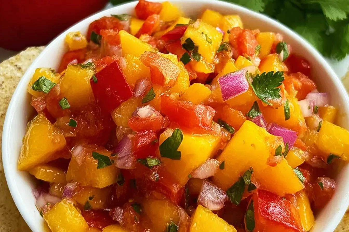 Easy Homemade Peach Salsa Recipe