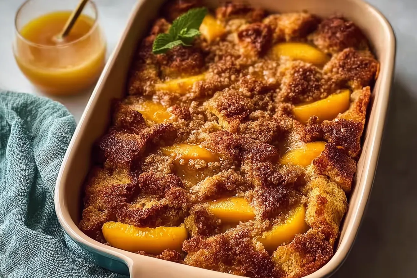 Easy Peach Cobbler French Toast Bake: A Sweet Morning Treat 4 Easy Peach Cobbler French Toast Bake