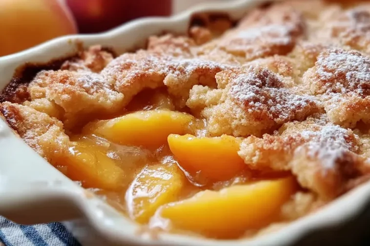 Delicious Easy Peach Cobbler with Canned Peaches