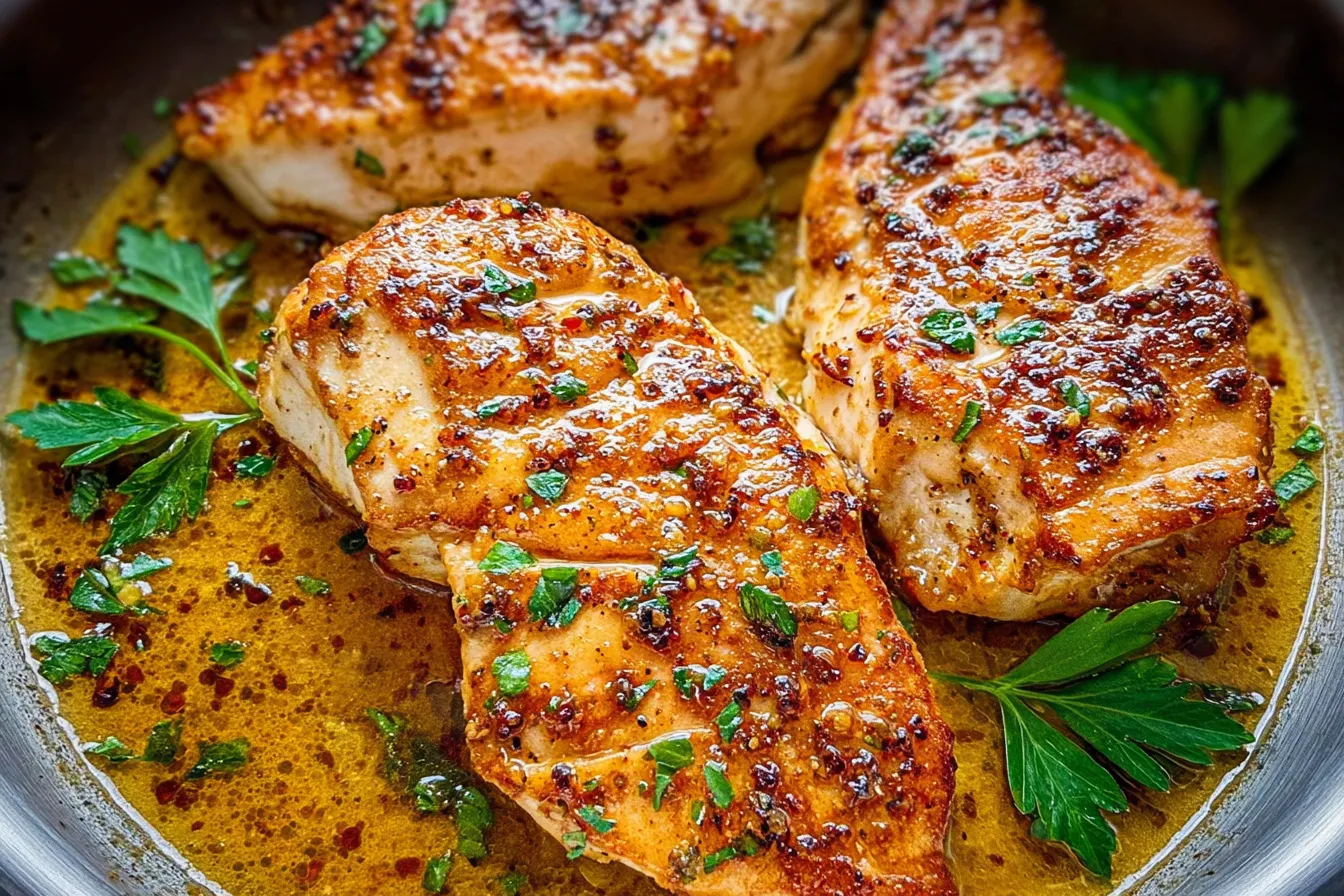 Delicious Garlic Butter Chicken Plated for Serving