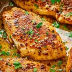 Garlic Butter Chicken Plated with Fresh Herbs