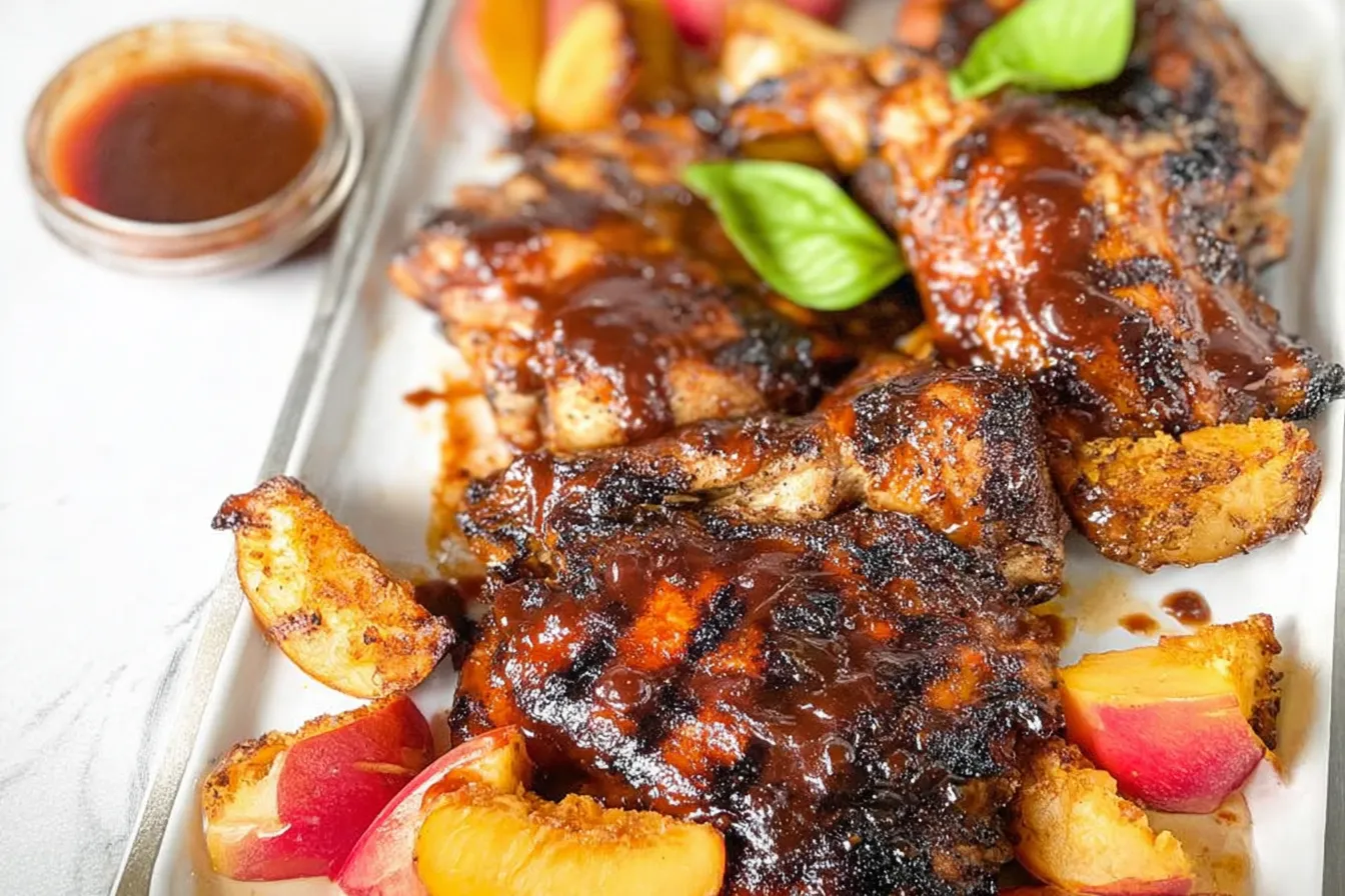 Grilled Bourbon Peach BBQ Chicken: A Flavorful Delight 4 Grilled Bourbon Peach BBQ Chicken
