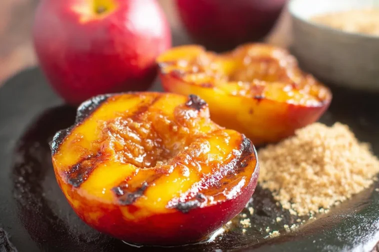 Grilled Peaches with Cinnamon and Brown Sugar Recipe