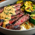 Grilled Steak Bowl with Zucchini Bliss - Tasty Meal