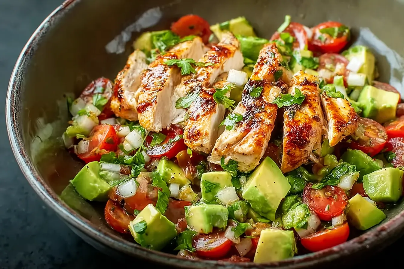 Healthy Avocado Chicken Salad Recipe 