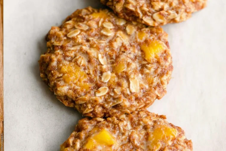 Healthy Peach Oatmeal Breakfast Cookies You’ll Love! 3 Delicious Healthy Peach Oatmeal Breakfast Cookies