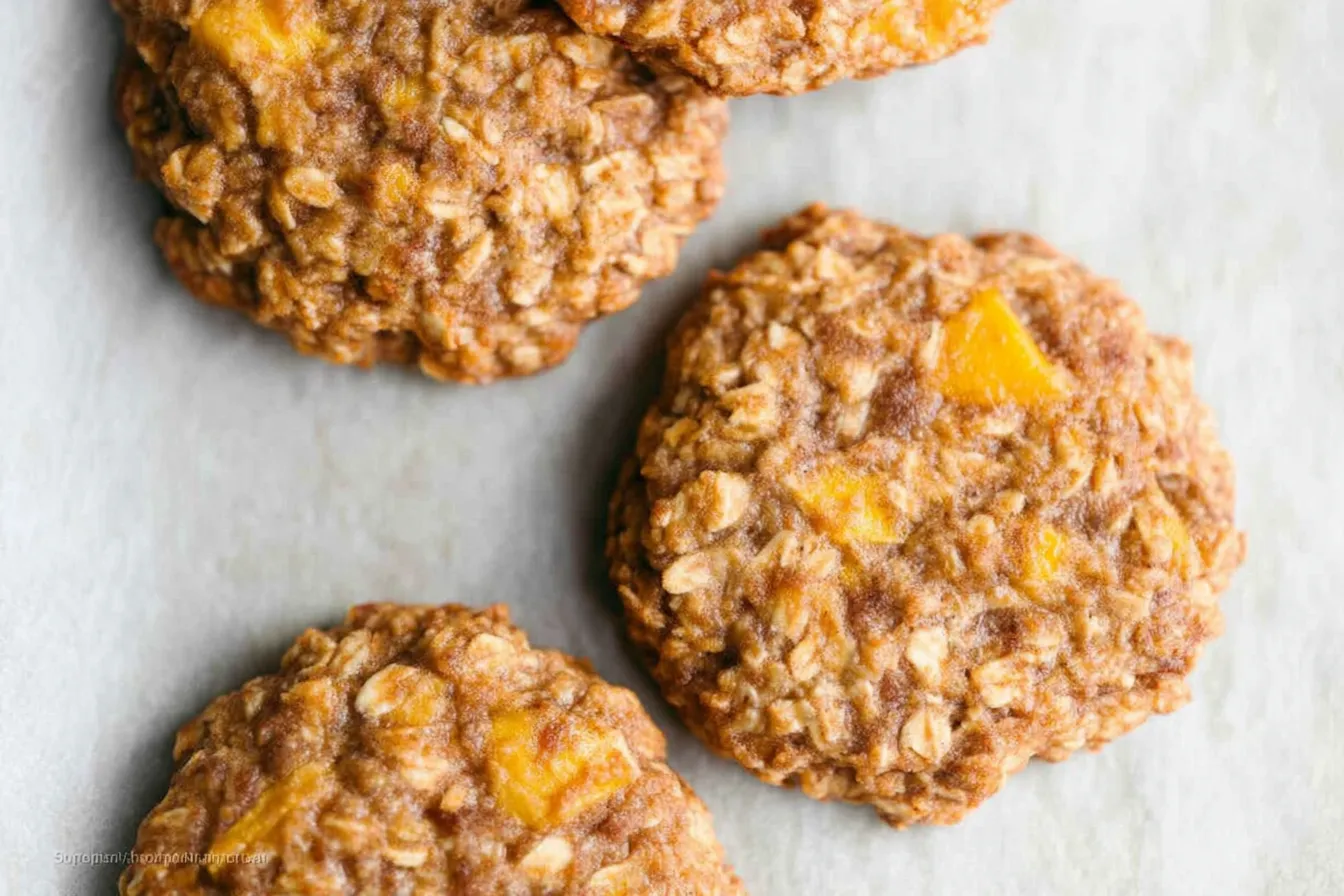 Healthy Peach Oatmeal Breakfast Cookies You’ll Love! 4 Healthy Peach Oatmeal Breakfast Cookies