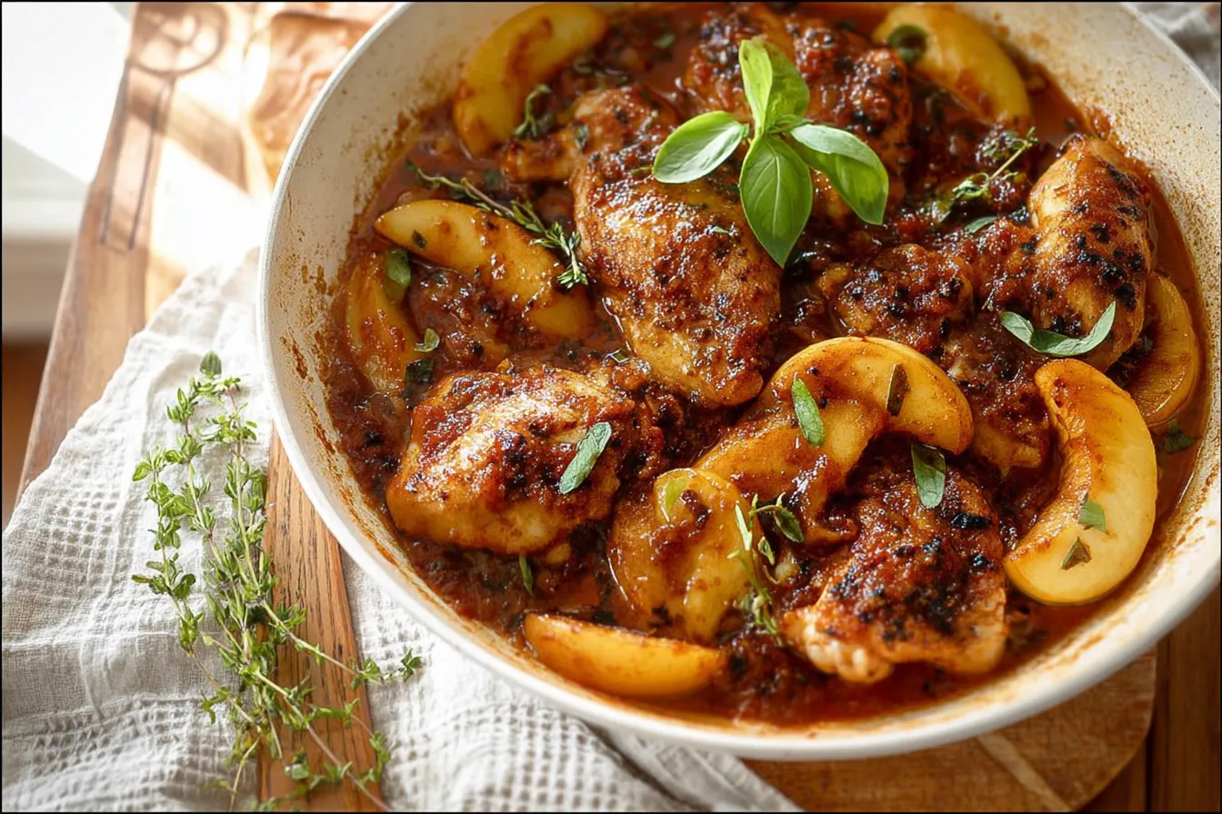 Honey Butter Peach Chicken recipe 