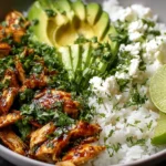 Honey Lime Chicken & Avocado Rice Bowl – Healthy Dinner Idea