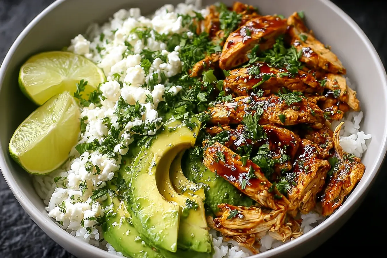 Honey Lime Chicken & Avocado Rice Bowl – A Healthy Delight 4 Honey Lime Chicken & Avocado Rice Bowl – High Protein Healthy Dinner Idea