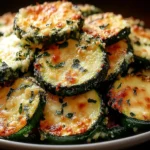 Irresistibly Crunchy Garlic Parmesan Roasted Zucchini Platter