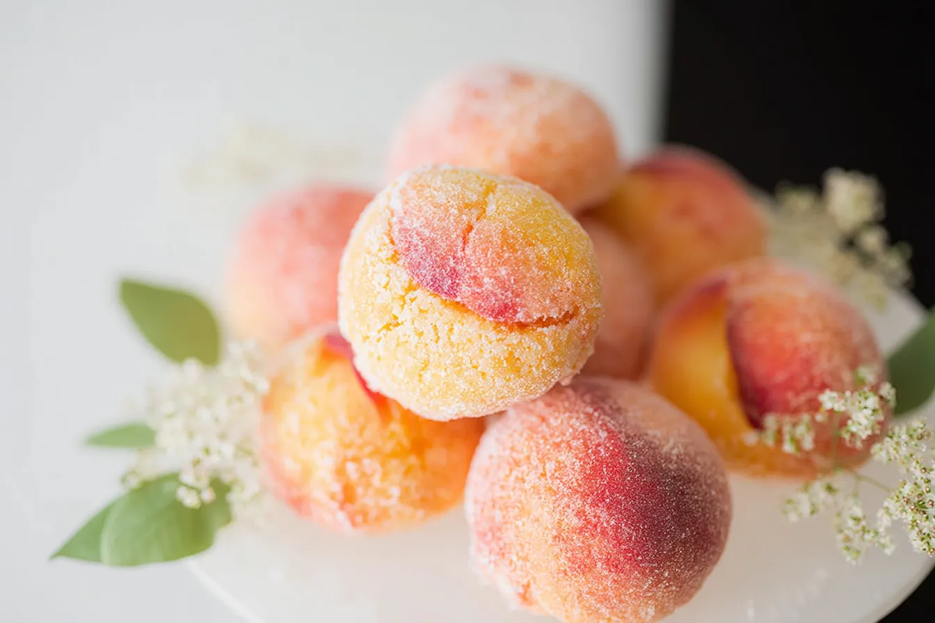 Italian Peach Cookies Freshly Baked