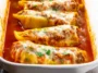Italian Sausage Stuffed Banana Peppers on a Serving Plate
