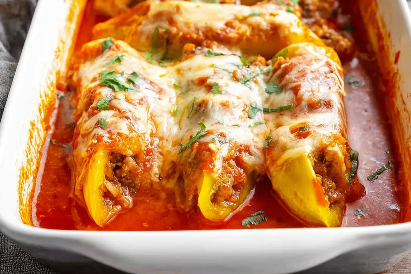 Italian Sausage Stuffed Banana Peppers 