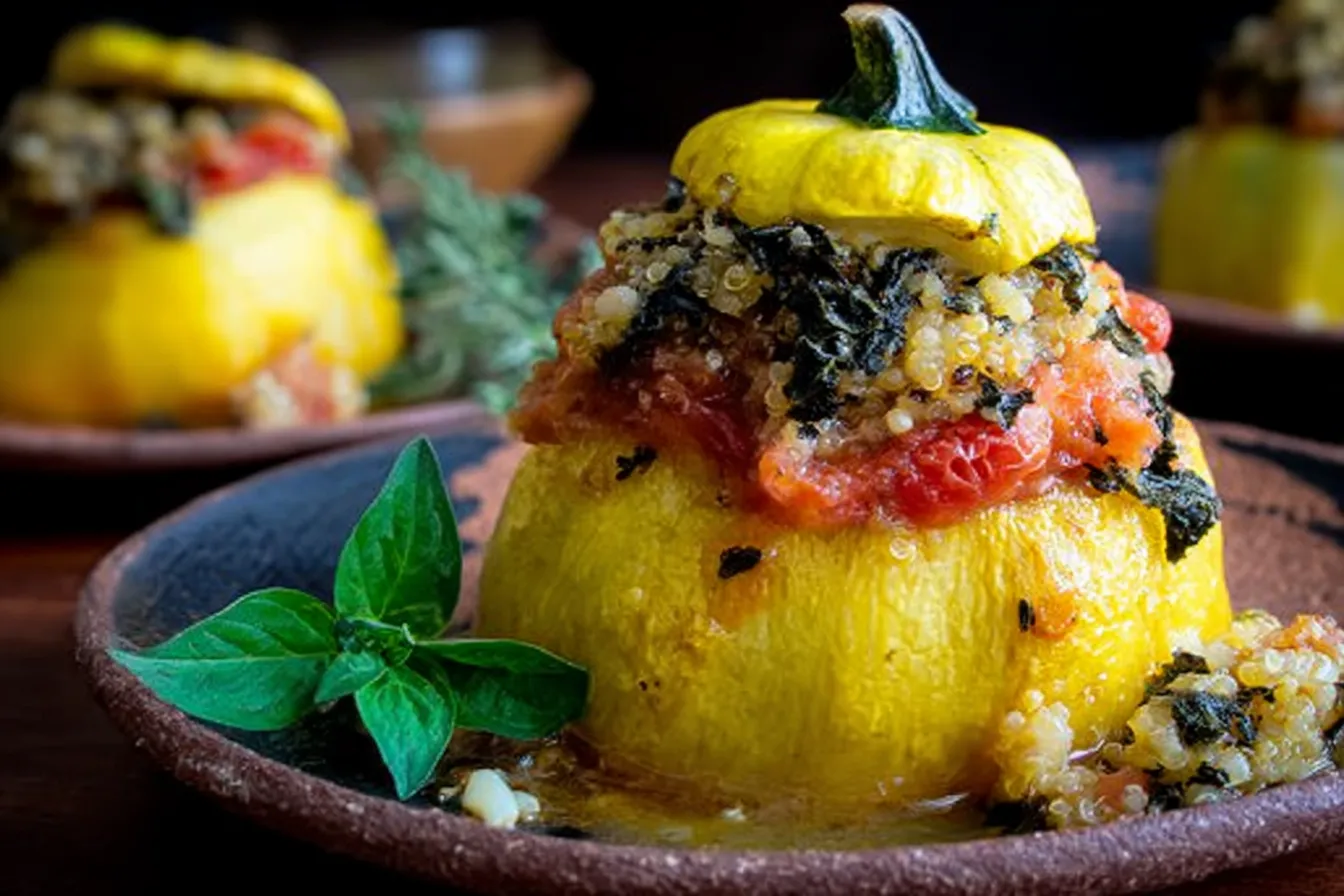 Italian Stuffed Patty Pan Squash