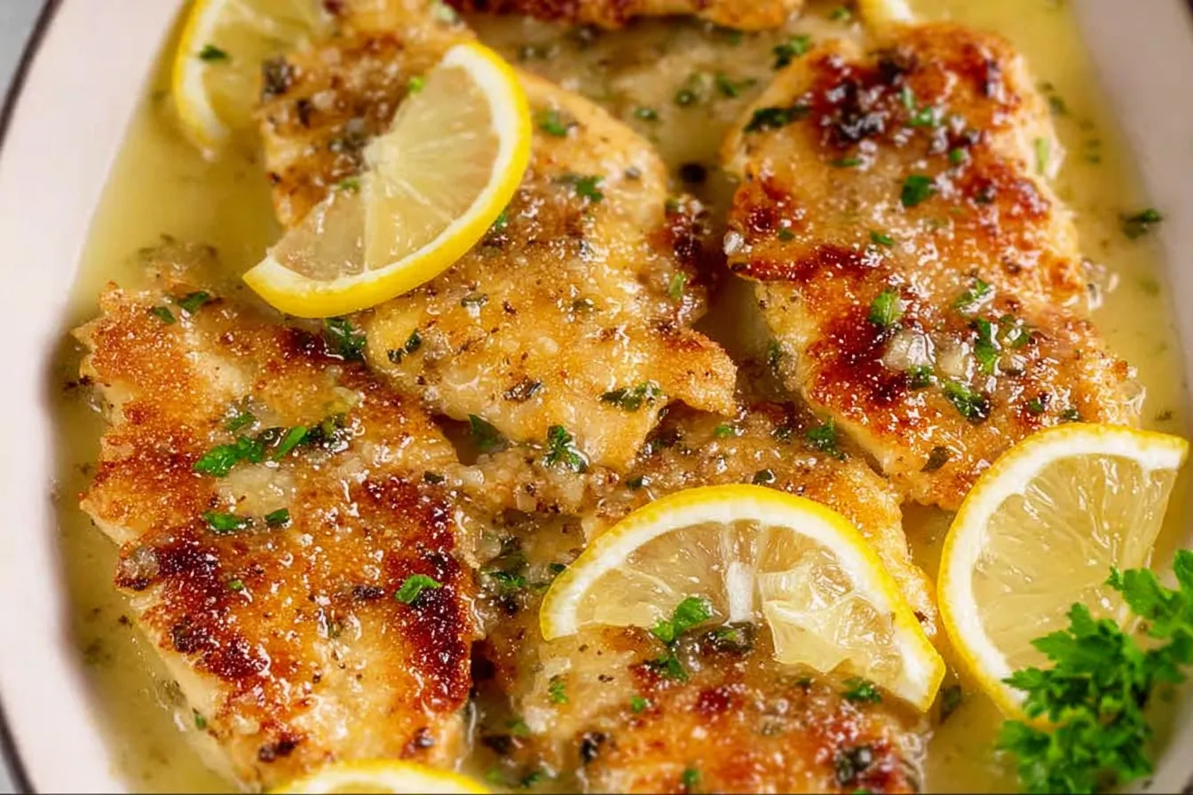 Lemon Chicken Recipe (with Lemon Butter Sauce) 