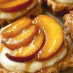 Mini Peach and Cream Cheese Tarts Ready to Serve