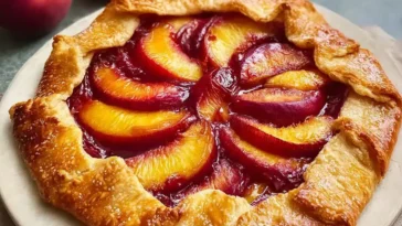 Nectarine Galette Freshly Baked