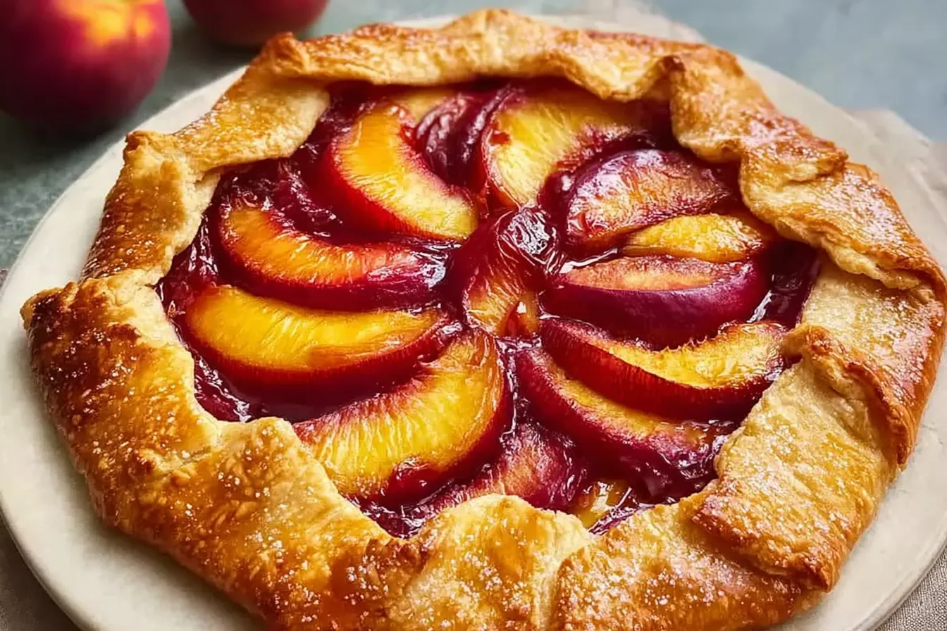 Nectarine Galette Freshly Baked