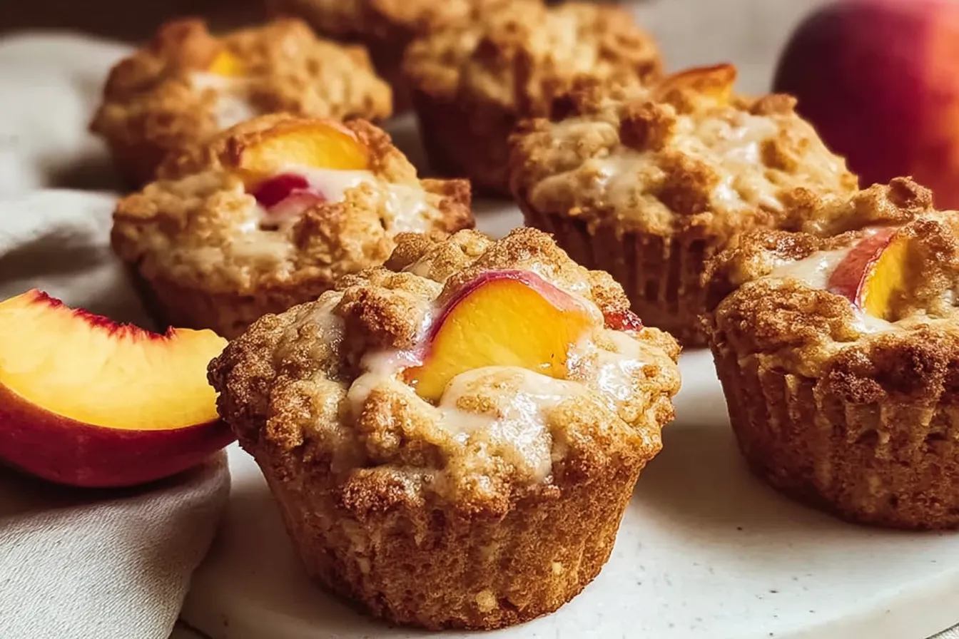 Delicious Nectarine Muffins Freshly Baked
