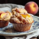 Freshly Baked Nectarine Muffins Ready to Enjoy
