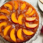 Nectarine Upside-Down Cake Freshly Baked