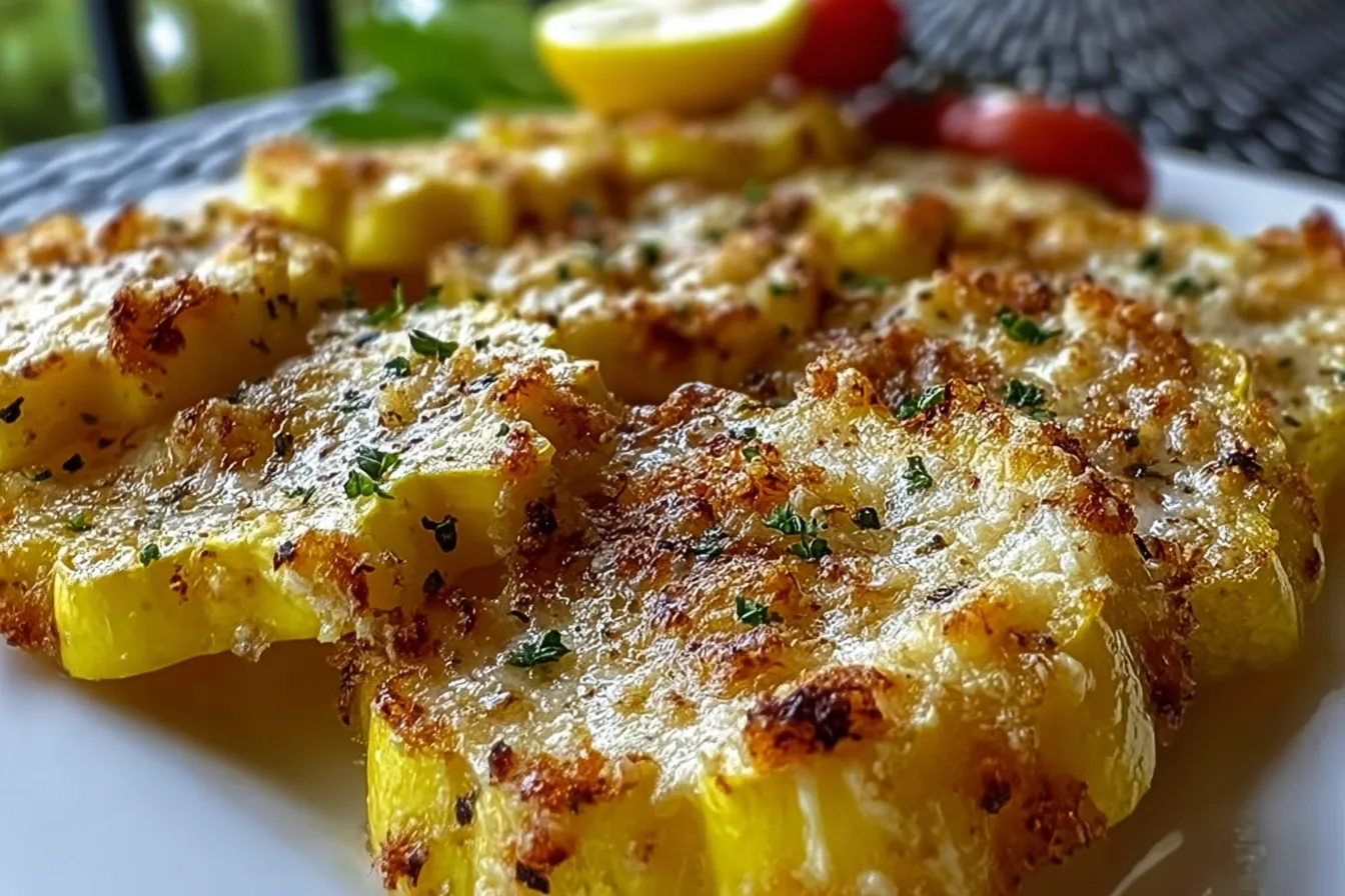 Delicious Parmesan Baked Yellow Squash