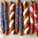 Patriotic Pretzel Rods: Celebrate with a Crunchy Treat! 15 Crunchy Patriotic Pretzel Rods Ready to Celebrate!