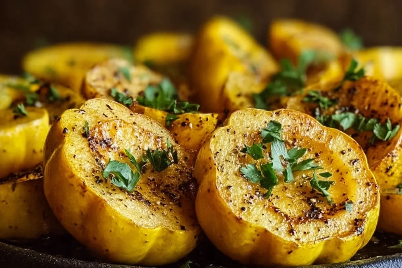 Vibrant Patty Pan Squash Fresh from the Garden