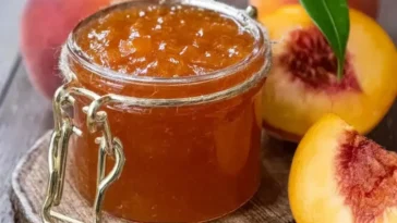 Peach and Nectarine Jam (Marmelada Rodakino & Nektarinia) Jars