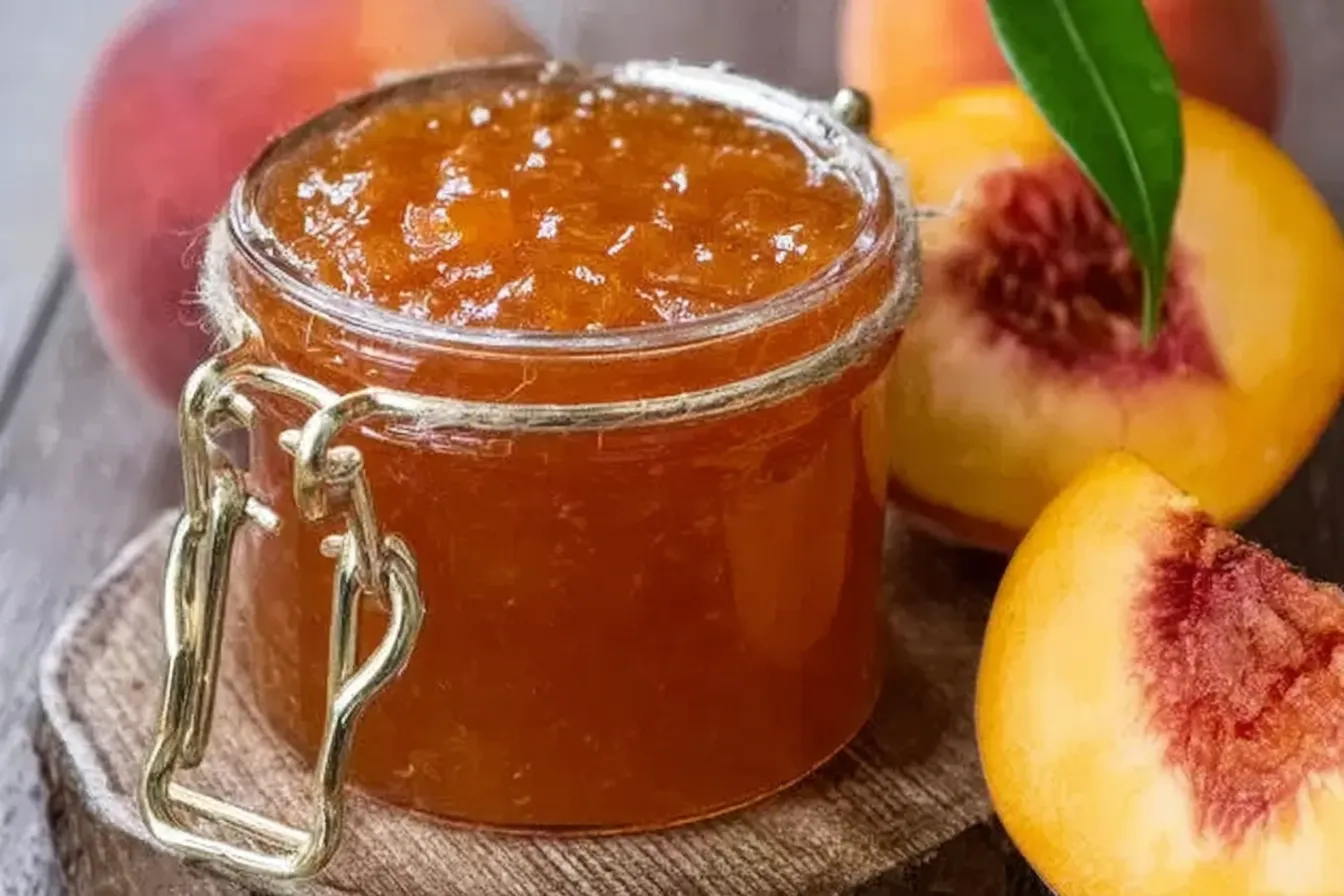 Peach and Nectarine Jam (Marmelada Rodakino & Nektarinia) Jars