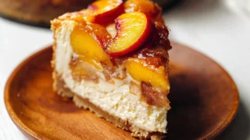 Delicious Peach Cobbler Cheesecake - Sweet Summer Dessert