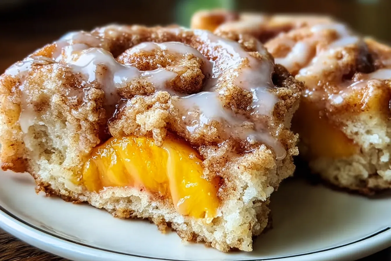Peach Cobbler Cinnamon Rolls: Irresistible Summer Treats 4 Peach Cobbler Cinnamon Rolls: Easy Sweet Breakfast Treats for Summer