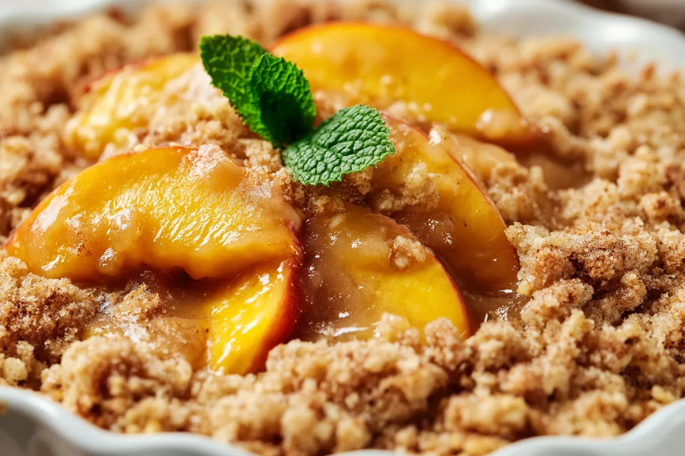 Peach Crisp Recipe: The Ultimate Dessert You'll Love! 4 Peach Crisp Recipe