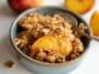 Homemade Peach Crisp Ready to Serve