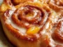 Delicious Peach Pie Cinnamon Rolls Ready to Serve