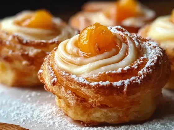 Delicious Peach Pie Cruffins Freshly Baked