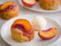 Peach Upside Down Mini Cakes (Cupcakes) - Delicious Bites