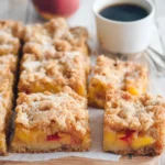 Mouthwatering Peaches and Cream Crumble Bars