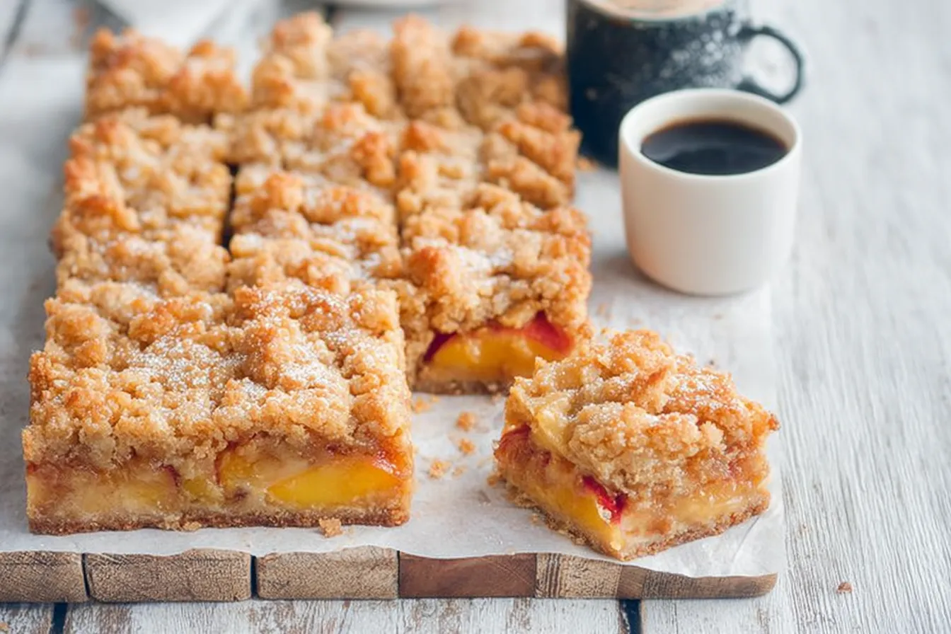 Peaches and Cream Crumble Bars: A Delightful Treat 4 Peaches and Cream Crumble Bars