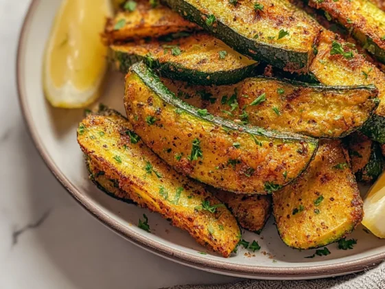 Baked Zucchini Fresh Out of the Oven