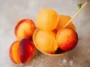 Perfect Peach Sorbet in a Bowl