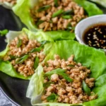 PF Chang’s Chicken Lettuce Wraps (Copycat Recipe) You'll Love 14 Delicious PF Chang’s Chicken Lettuce Wraps on a Platter