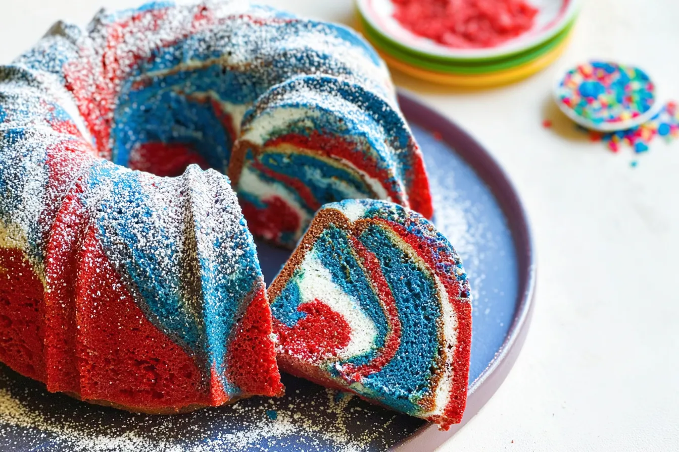 Red White & Blue Marble Cake: A Festive Celebration Treat 3 Succulent Red White & Blue Marble Cake for Celebrations